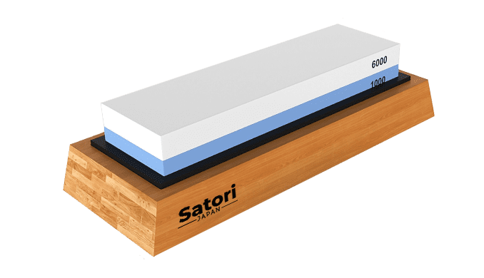 Satori Kombi-Schleifstein 1000/6000 mit Bambusbasis